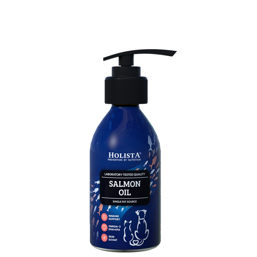 Holista Olej z Łososia 100ml + Węglan wapnia 250g