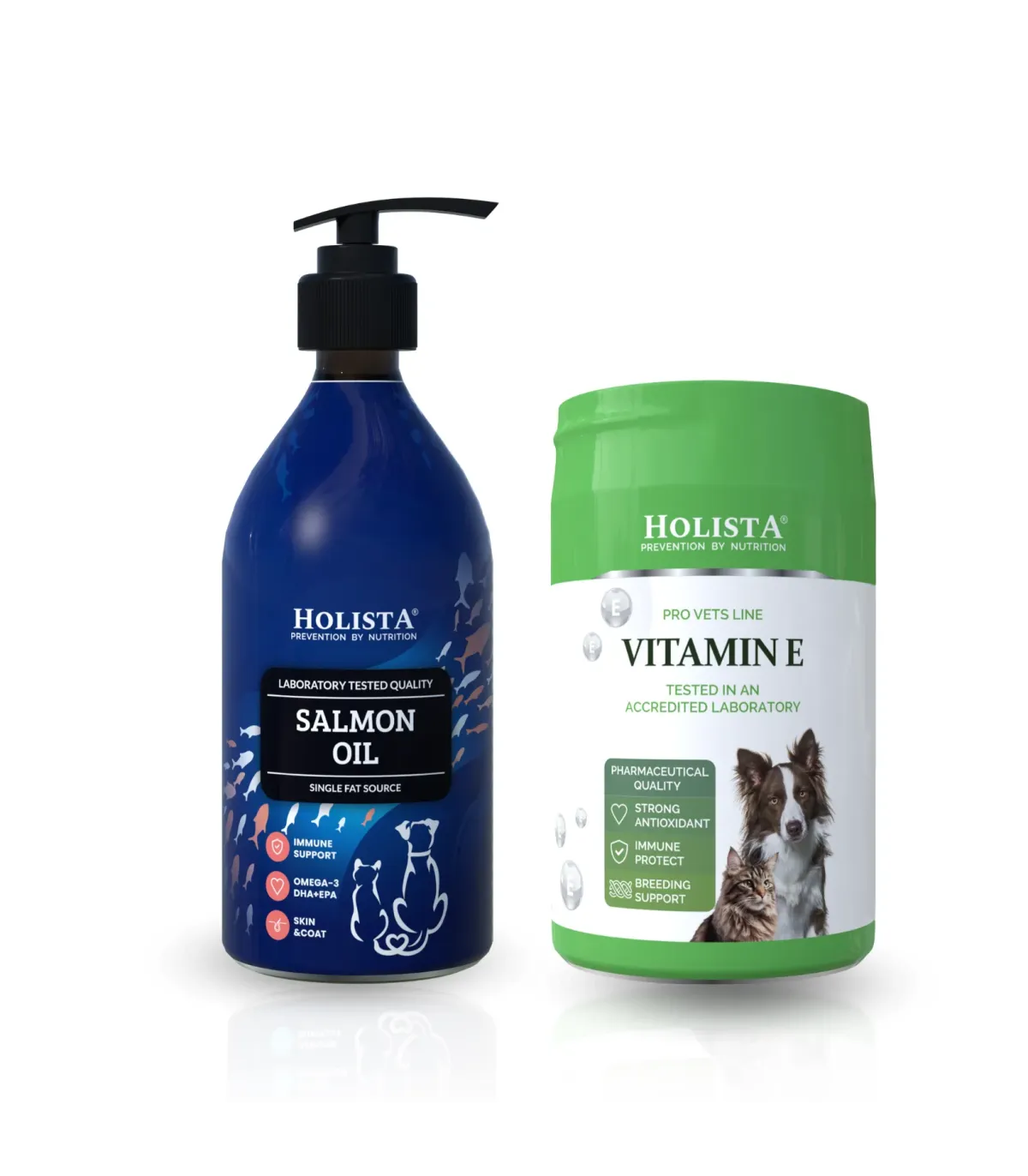 Holista Olej z Łososia 500ml + Witamina E 200g
