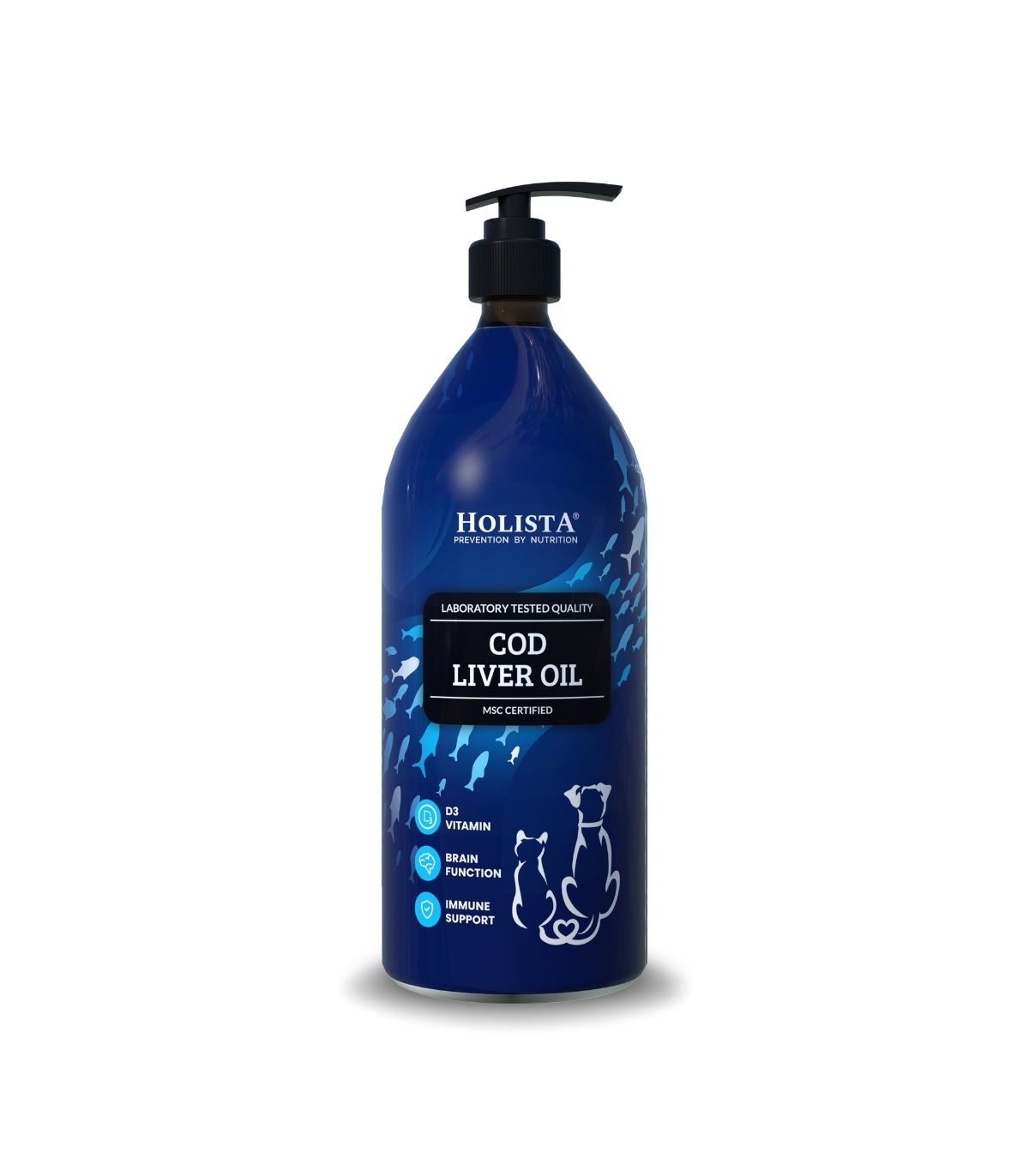 Tran z dorsza dla psa i kota 1000ml