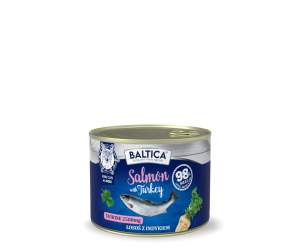 Karma mokra dla kota łosoś z indykiem 185g