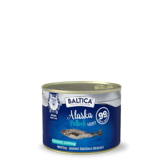 Karma mokra dla kota 100% Mintaj LIGHT 185g