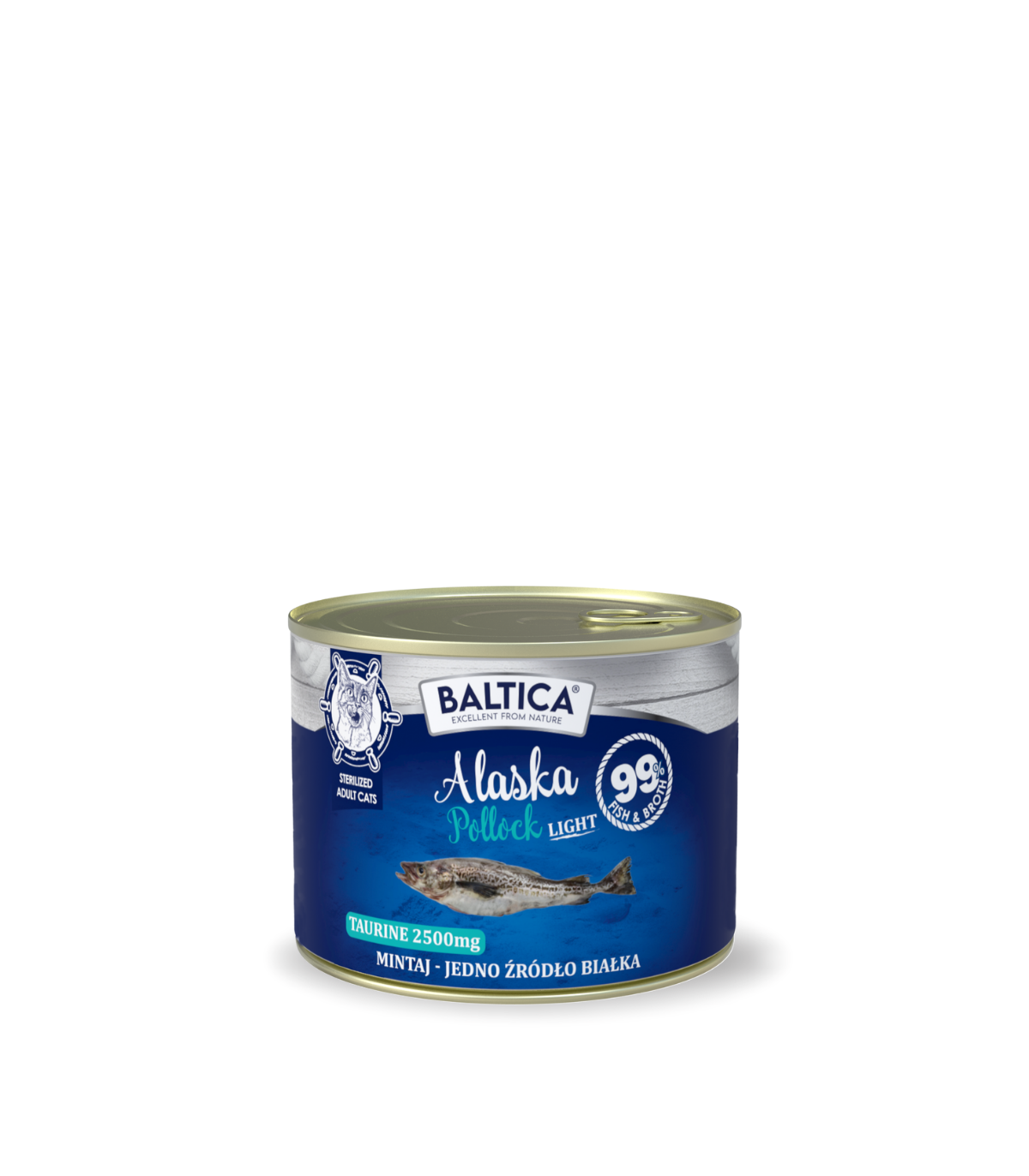Karma mokra dla kota 100% Mintaj LIGHT 185g