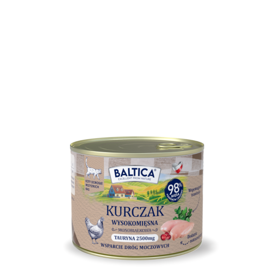 Karma mokra dla kota kurczak monoproteina 185g