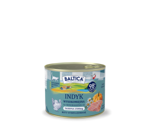 Karma mokra dla kota indyk monoproteina 185g