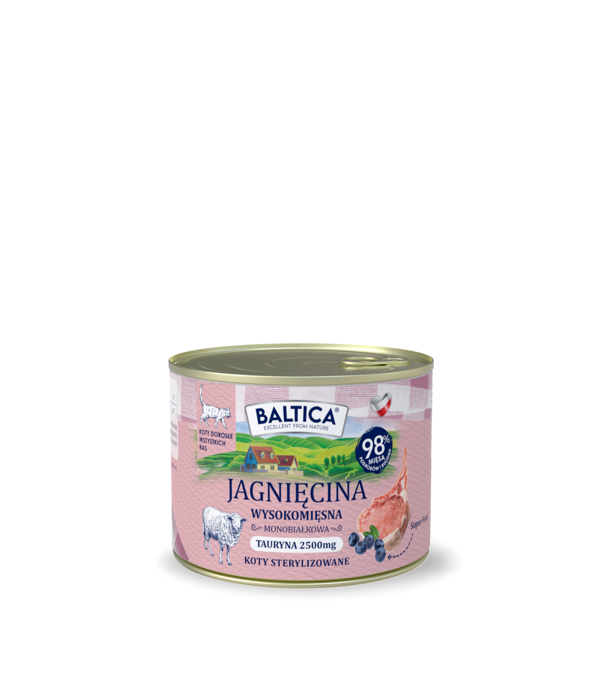 Karma mokra dla kota Jagnięcina Monobiałkowa 185g