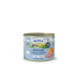 Karma mokra dla kociąt Cielęcina z Indykiem 185g