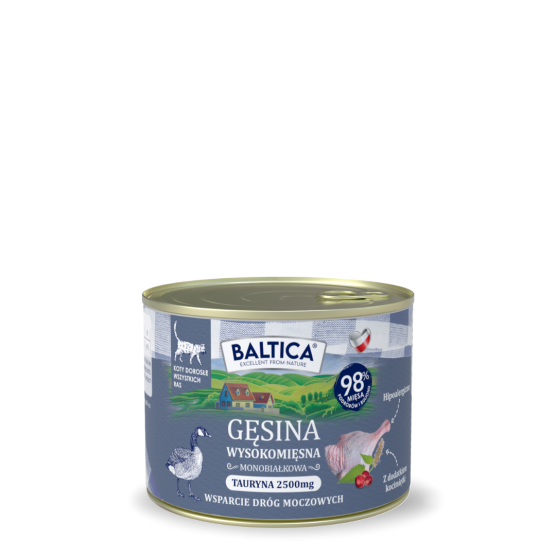 Karma mokra dla kota Gęsina Monoproteinowa 185g