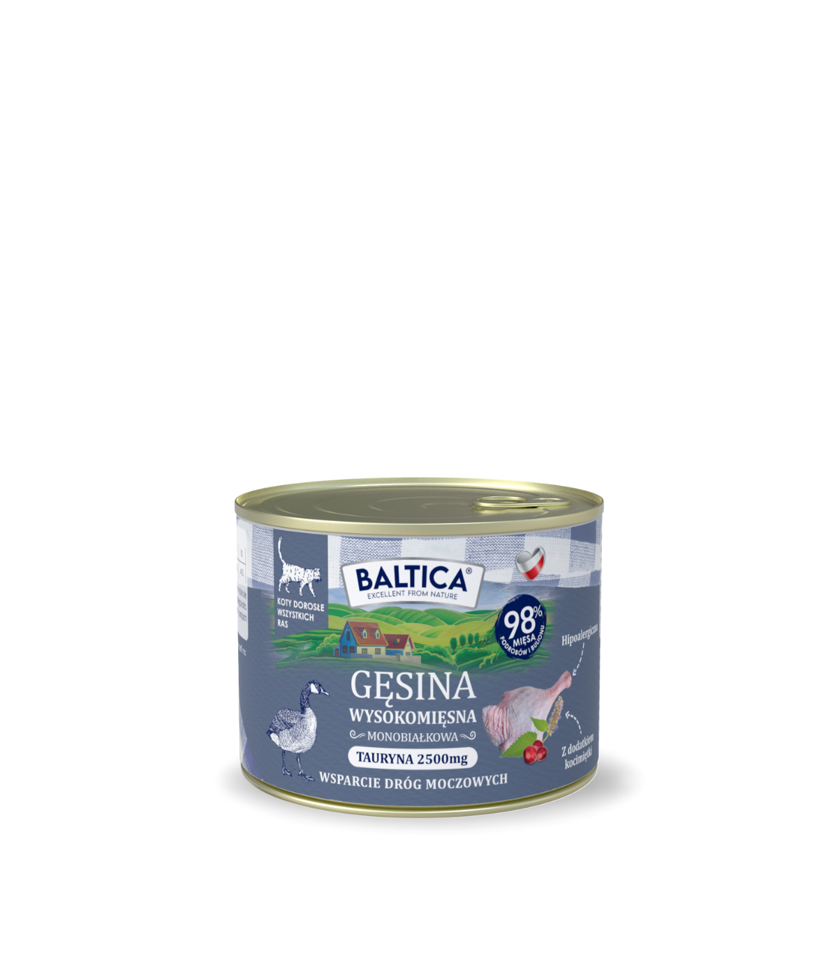 Karma mokra dla kota Gęsina Monoproteinowa 185g