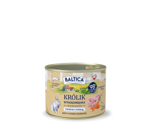 Karma mokra dla kota Królik Monobiałkowa 185g