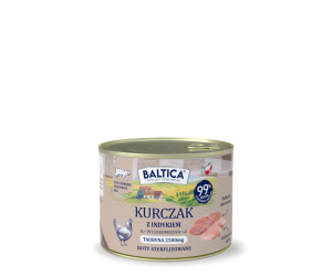 Karma mokra dla kotów Kurczak z indykiem 185g