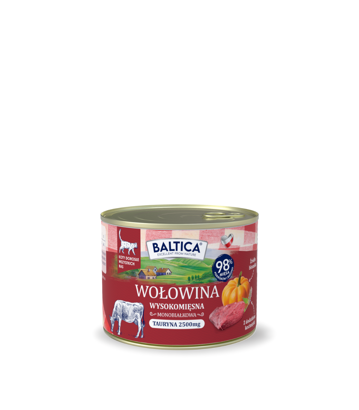 Karma mokra dla kota Wołowina z wątróbką 185g