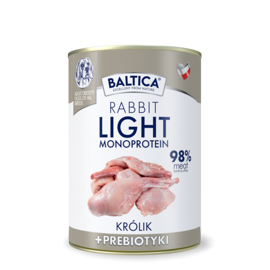 Karma mokra Królik Light o obniżonej zawartości tłuszczu 400g