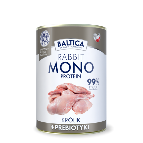 Karma mokra dla psa Królik Monoproteina 400g