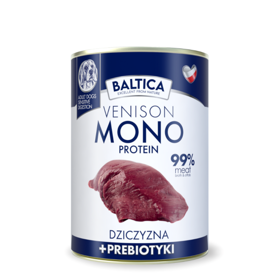 Karma mokra dla psa Dziczyzna Monoproteina 400g