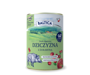 Karma mokra dla psa Dziczyzna z żurawiną Monoproteina 400g