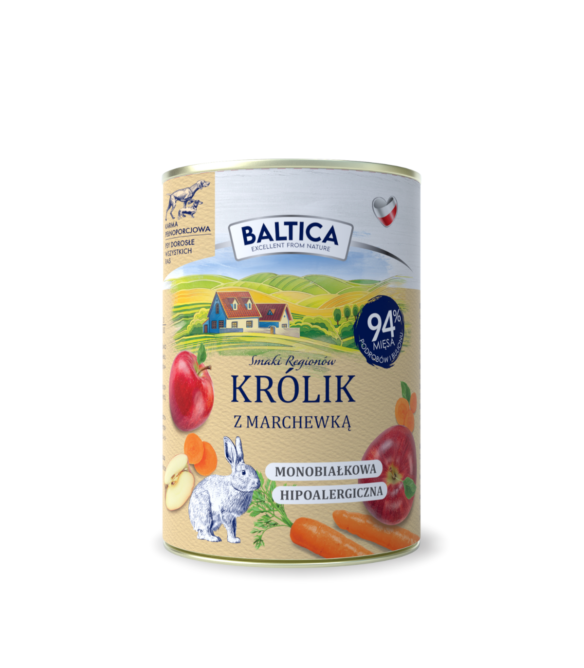 Karma mokra dla psa Królik Monoproteina 400g