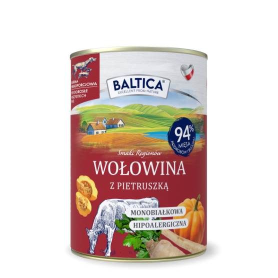 Karma mokra dla psa Wołowina Monoproteina