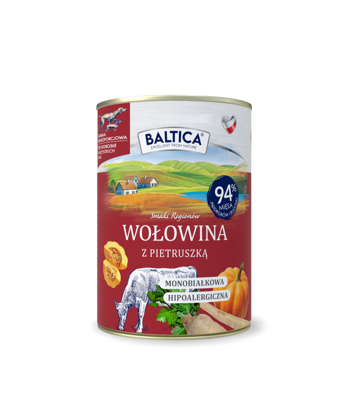 Karma mokra dla psa Wołowina Monoproteina 400g