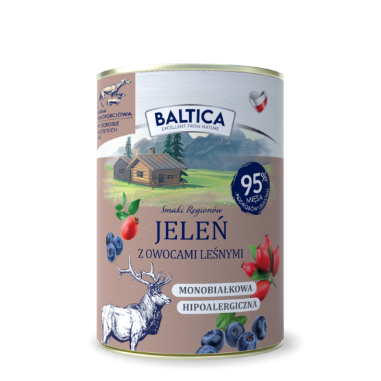 Karma mokra dla psa Jeleń Monoproteina