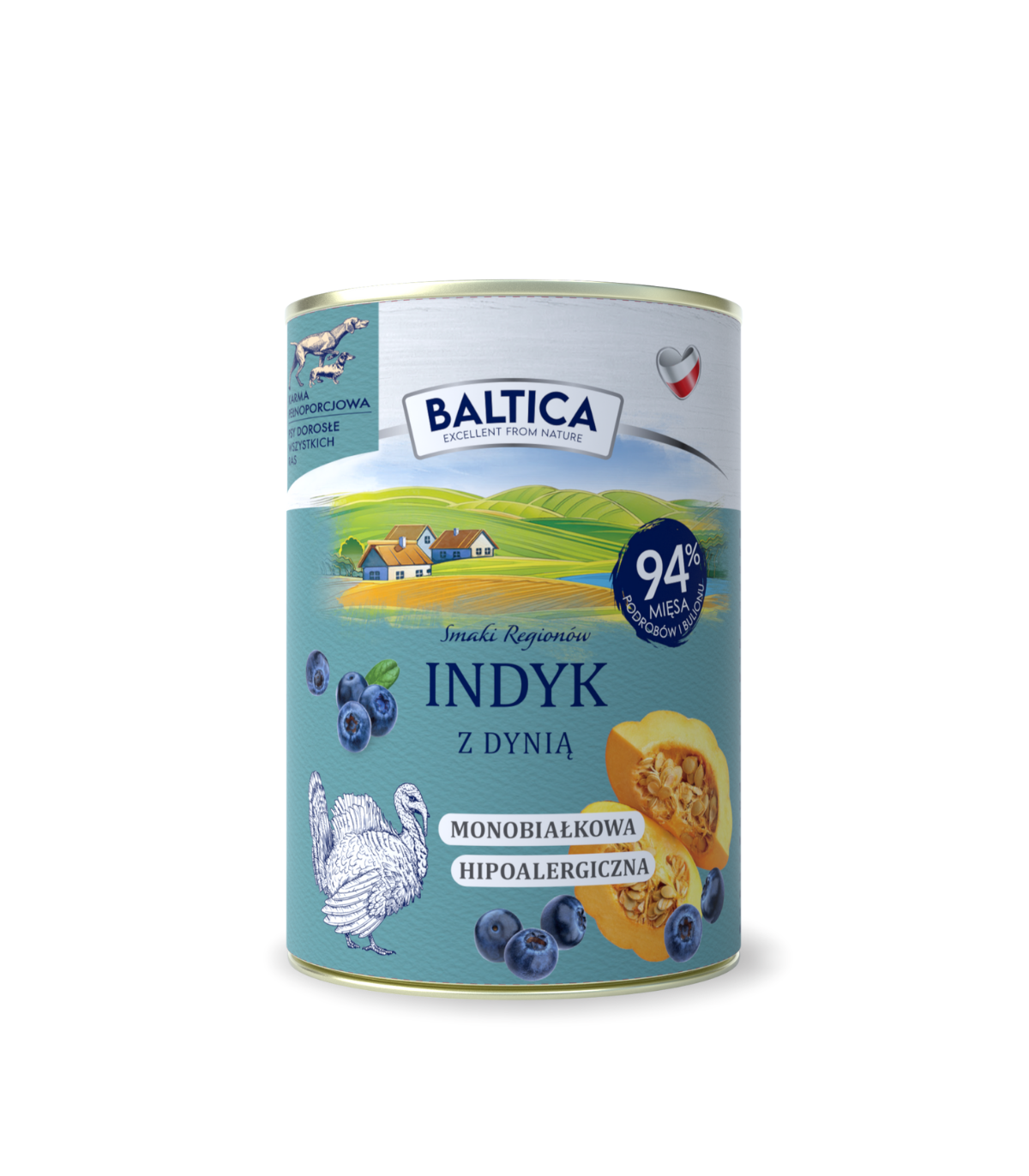 Karma mokra dla psa Indyk Monoproteina