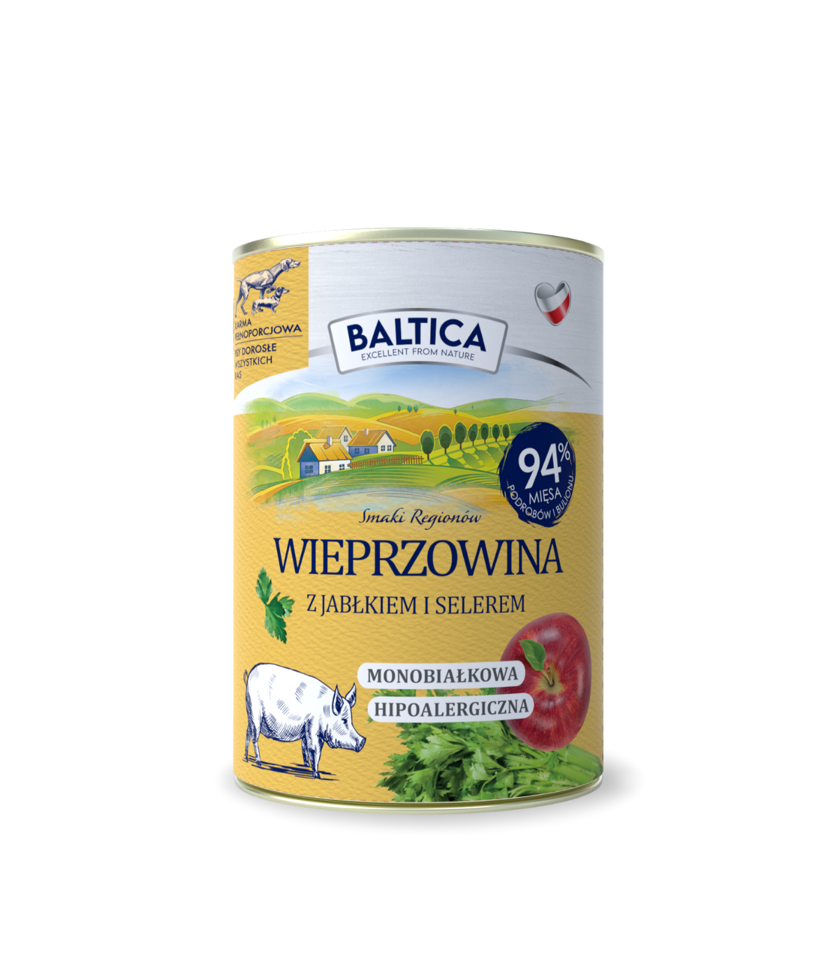 Karma mokra dla psa Wieprzowina z jabłkiem Monoproteina 400g