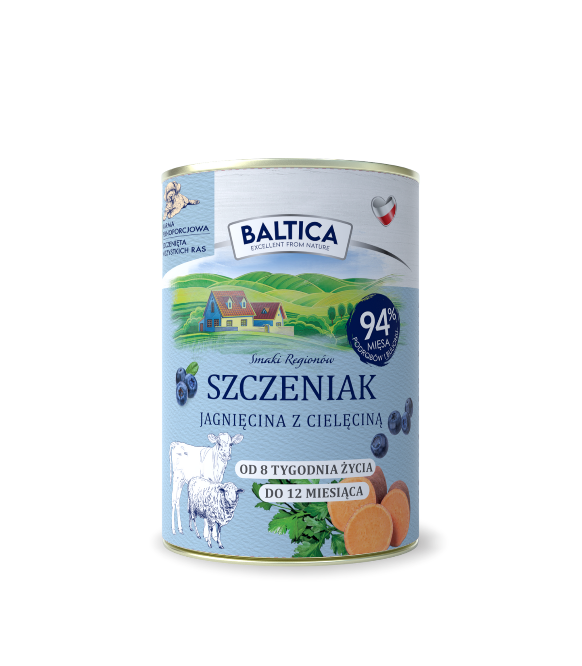 Karma mokra dla szczeniaka Jagnięcina z cielęciną Duoproteina 400g