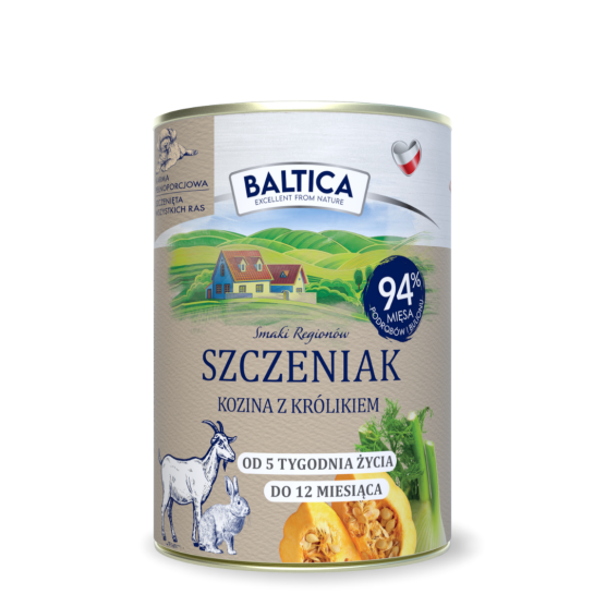 Karma mokra dla szczeniaka Kozina z królikiem duoproteina 400g