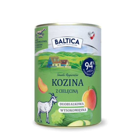 Karma mokra dla psa Kozina z cielęciną Duoproteina 400g