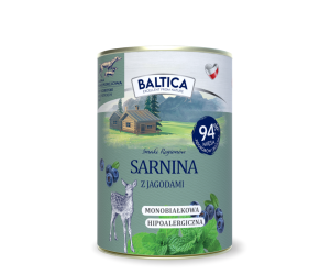 Karma mokra dla psa Sarnina z jagodą Monoproteina 400g