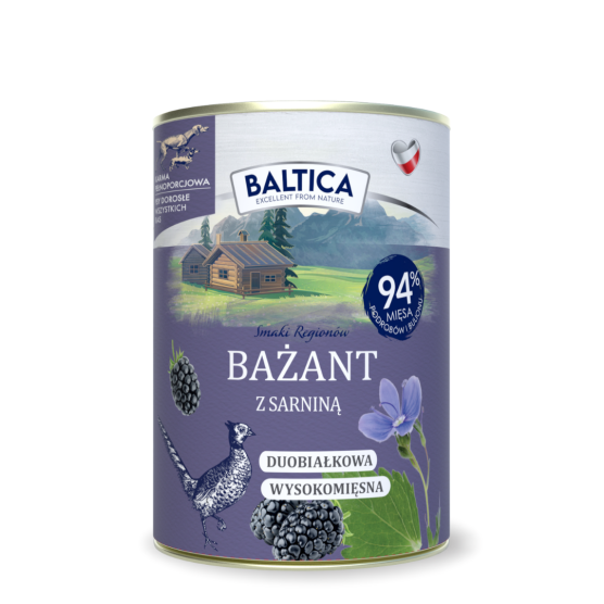Karma mokra dla psa Bażant z sarniną Duoproteina 400g