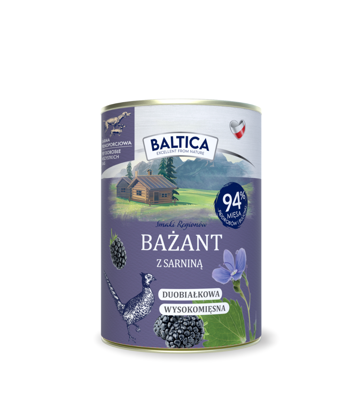 Karma mokra dla psa Bażant z sarniną Duoproteina 400g