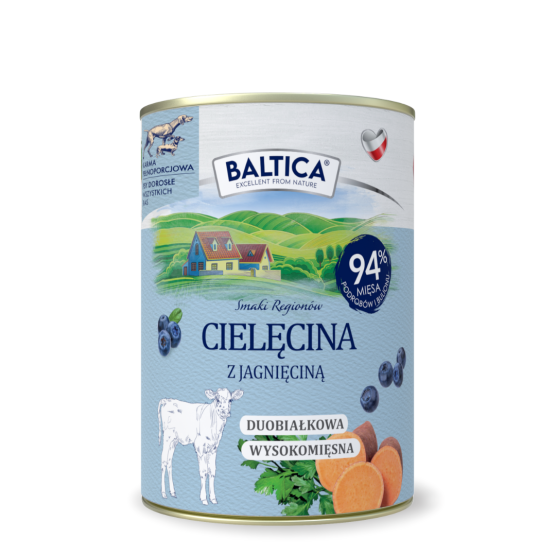 Karma mokra dla psa Cielęcina z jagnięciną Duoproteina 400g