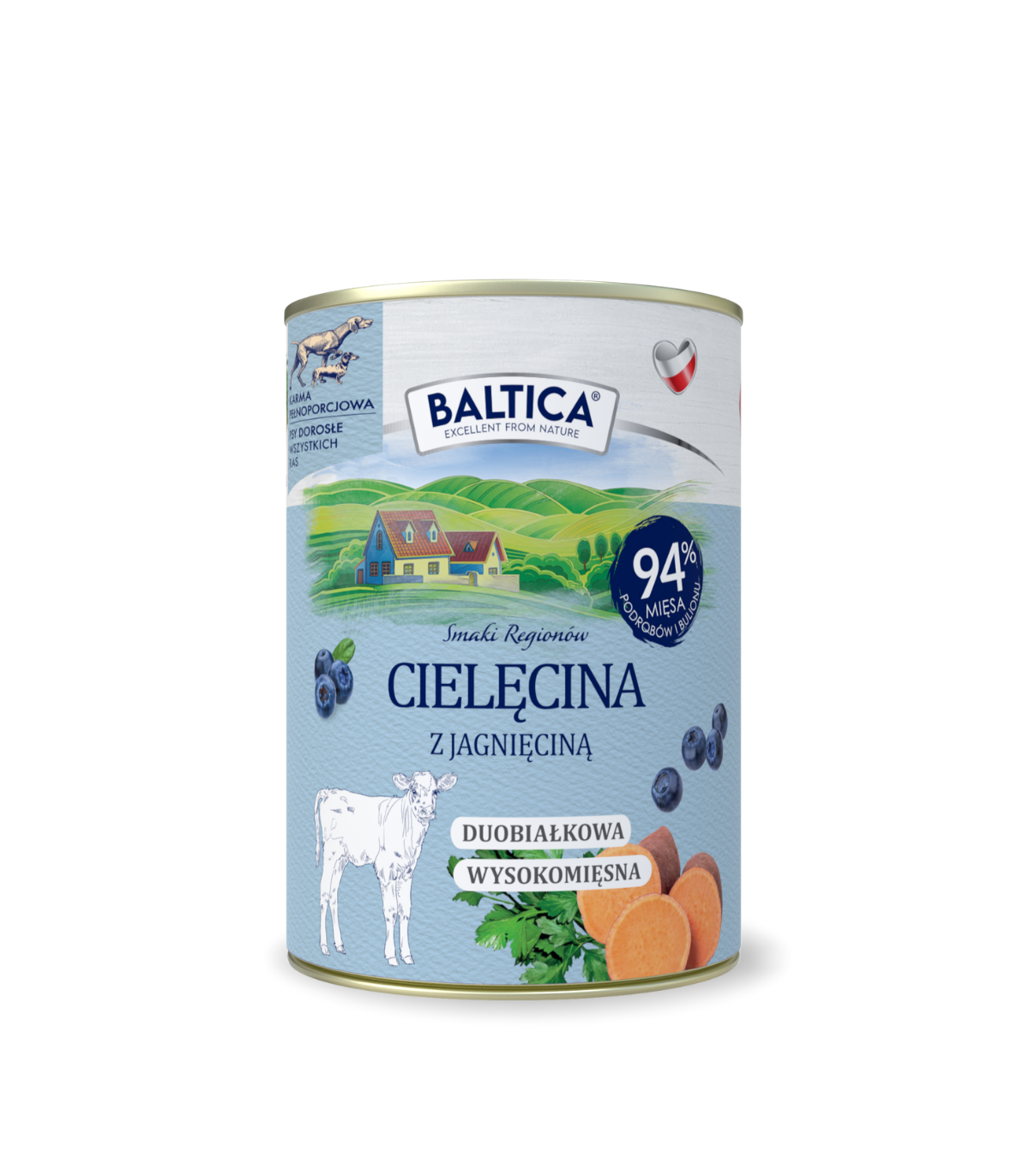 Karma mokra dla psa Cielęcina z jagnięciną Duoproteina 400g