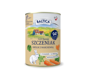 Karma mokra dla szczeniaka Królik z marchewką Monoproteina 400g