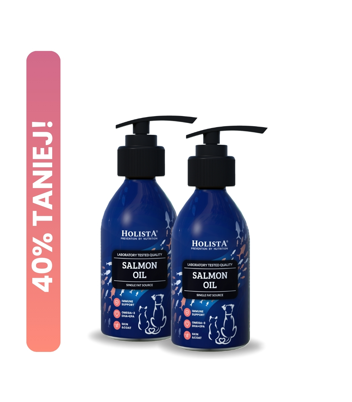 2x Olej z Łososia 100ml DRUGA SZTUKA -50%