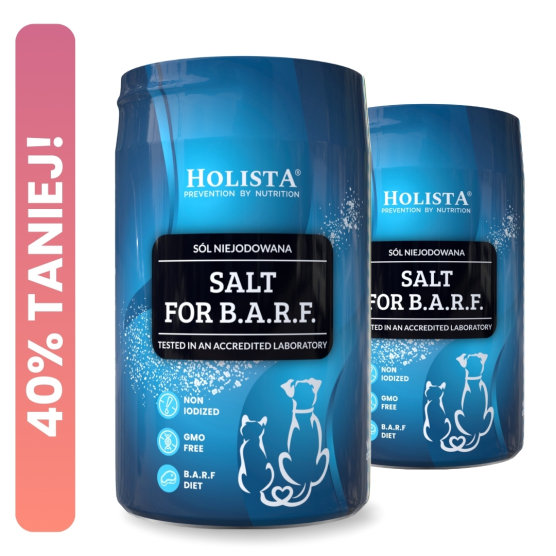 2 Sól do diety BARF 400g DRUGA SZTUKA -50%