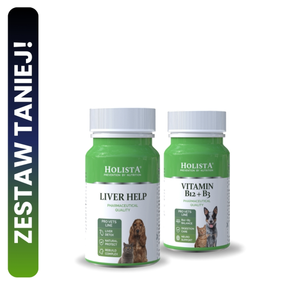 Tabletki na wątrobę dla psa i kota + Witamina B12 + B3 90 tabletek 20% TANIEJ!