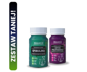 Czystek dla psa i kota + Spirulina 90 tabletek 20% TANIEJ!