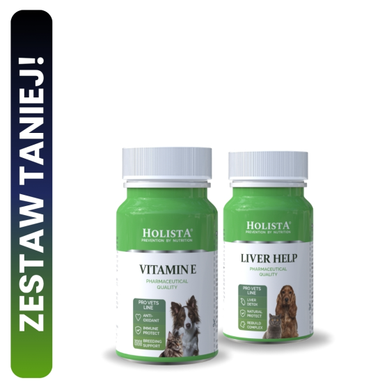 Witamina E dla psa i kota + Tabletki wspierające wątrobę 20% TANIEJ!