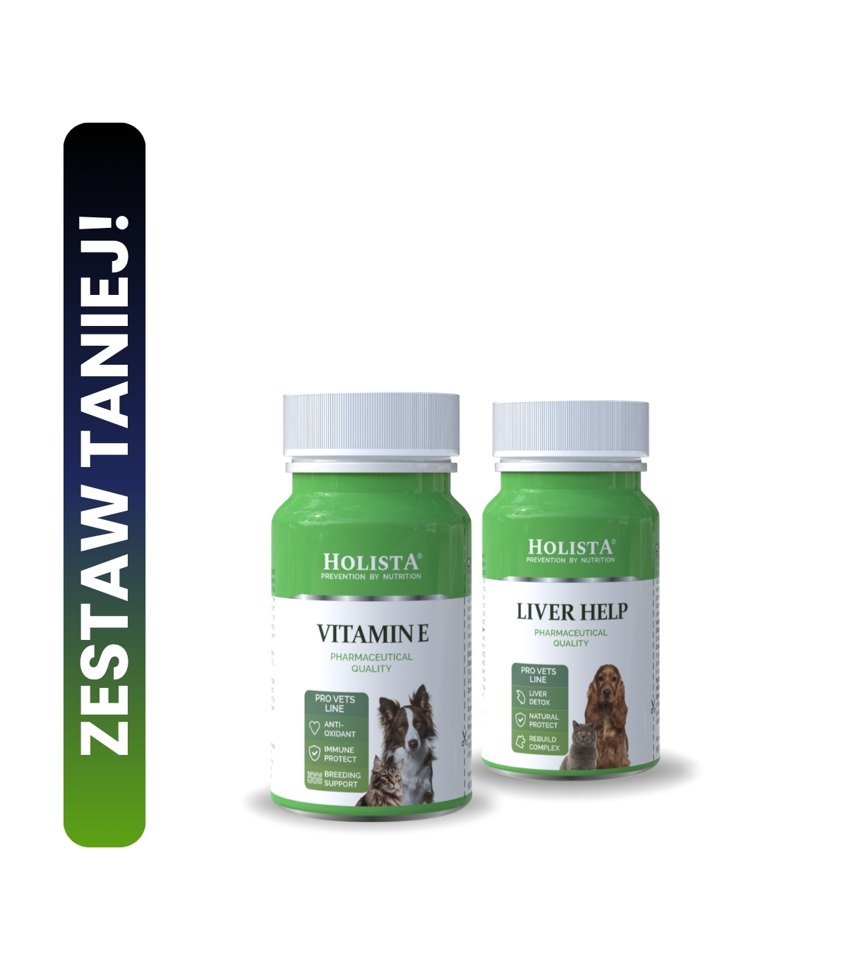 Witamina E dla psa i kota + Tabletki wspierające wątrobę 20% TANIEJ!