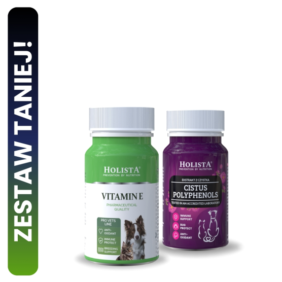 Witamina E dla psa i kota + Czystek dla psa i kota 90 tabletek 20% TANIEJ!