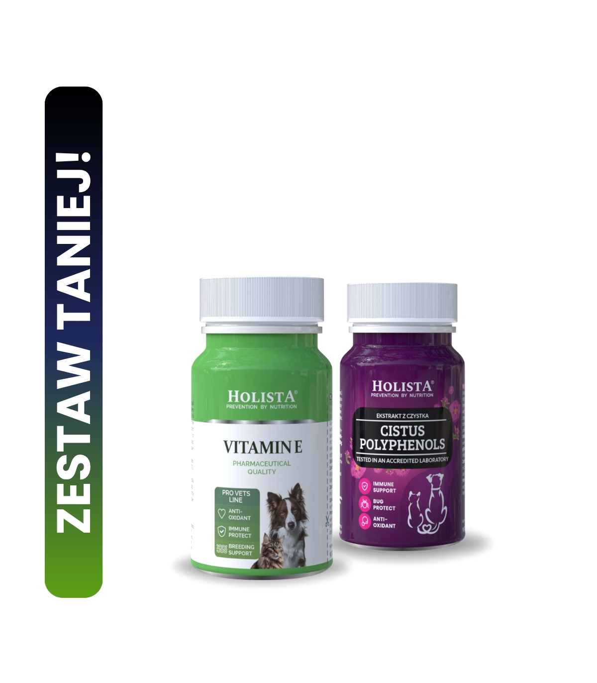 Witamina E dla psa i kota + Czystek dla psa i kota 90 tabletek 20% TANIEJ!