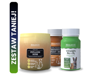 Witamina B12 + B3 dla psa i kota + Drożdże browarnicze + Psyllium Husk 25% TANIEJ!