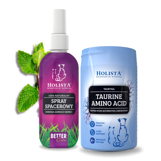 Naturalny spray na kleszcze 100ml + Tauryna w proszku 250g
