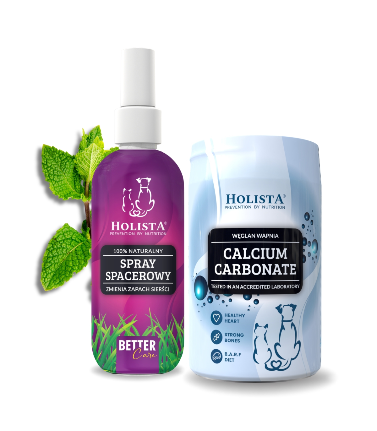 Naturalny spray na kleszcze 100ml + Węglan wapnia w proszku 250g