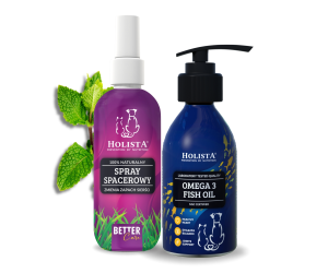 Naturalny spray na kleszcze 100ml + Olej Omega3 250ml