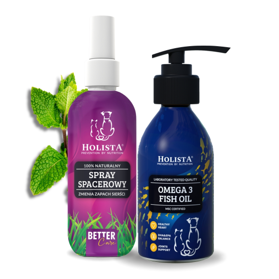 Naturalny spray na kleszcze 100ml + Olej Omega3 100ml