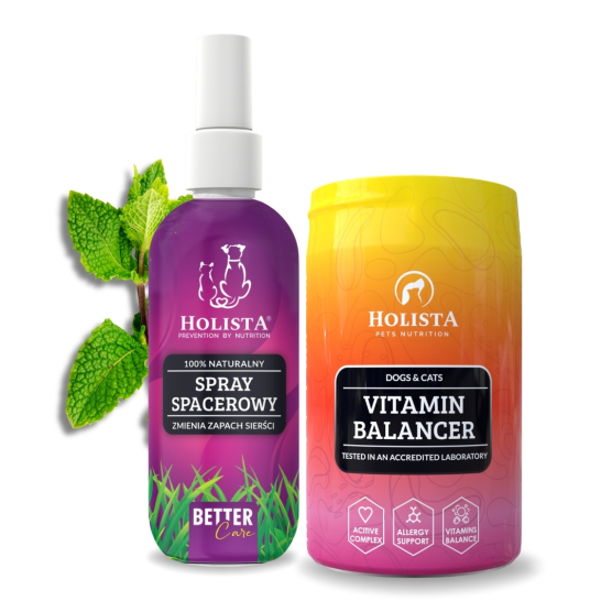 Naturalny spray na kleszcze 100ml + Vitamin Balancer multiwitamina 200g