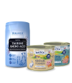 Karma mokra dla kota Królik Monobiałkowa 185g + Indyk Monoproteina 185g + Tauryna 250g