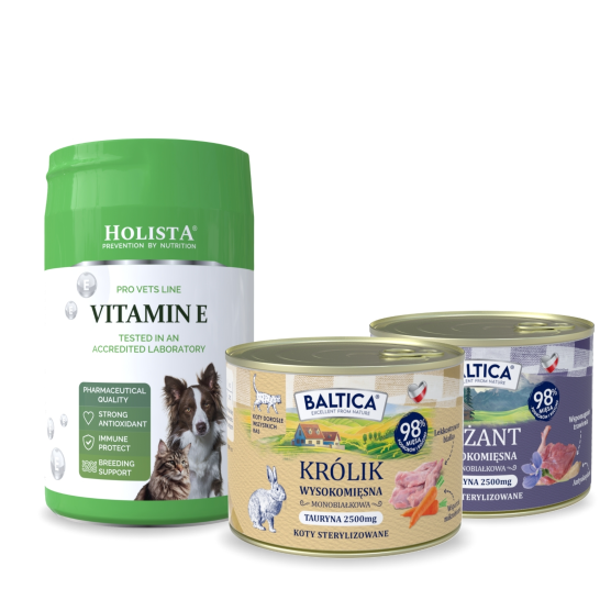 Karma mokra dla kota Królik Monobiałkowa 185g + Bażant Monoproteina 185g